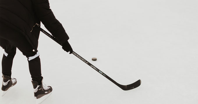 Hockey player stick
